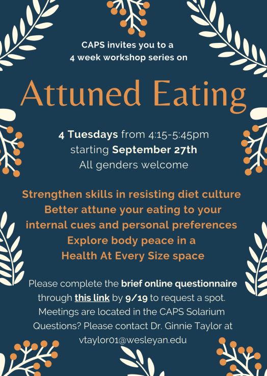 Attuned Eating Flyer 2022